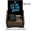 Song FLY Me To The Moon Music Box Wooden Black Print Gift for Wife Lovers Birthday Christmas Valentine's Day Home Decor 3