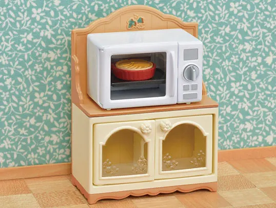 Sylvanian Families Dollhouse Playset Furniture Microwave Cabinet Accessories Set Gift Girl Toy No Figure New in Box 5443 5