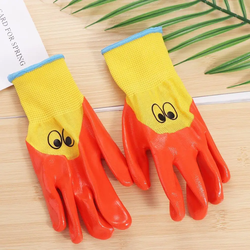 Enhanced Breathable Waterproof Children's Gardening Gloves - Anti-Bite and Cut-Resistant Safety Latex