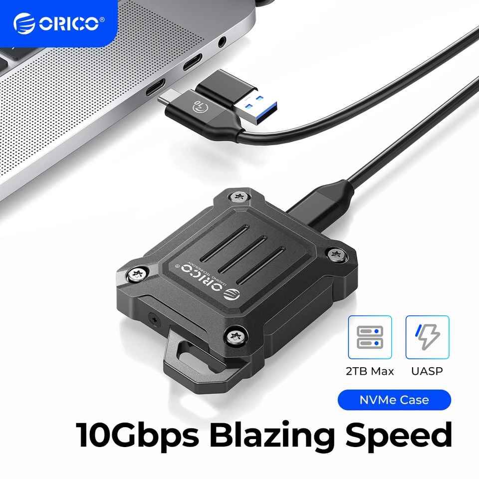 ORICO M.2 NVMe SSD-behuizing, 10 Gbps USB 3.2 USB-C