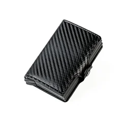 Men's Large Capacity Anti - Theft Card Wallet with Magic Smart Design (Carbon Fiber)