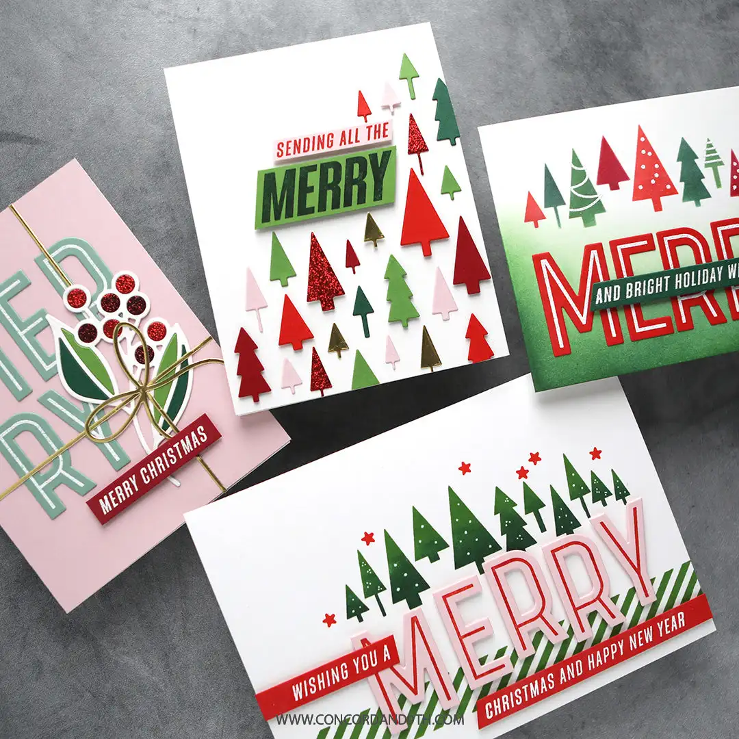 2024 Christmas Gift Bows Trees Metal Cutting Dies Clear Stamps Stencil For DIY Scrapbook Craft Decoration Embossing Template