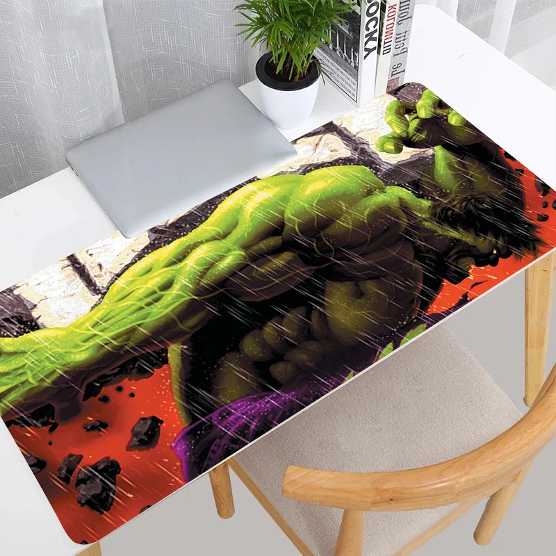 

Marvel Super Hero Hulk Mouse Pad Computer Green Gamer Desktop Play Mat Laptop Gaming Accessories Keyboard Rug Large XXL Mousepad