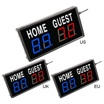 LED Digital Scoreboard Electronic Scoreboard Sores 0-99 Portable Electric Scoreboard for Basketball Ping Pong Baseball 5