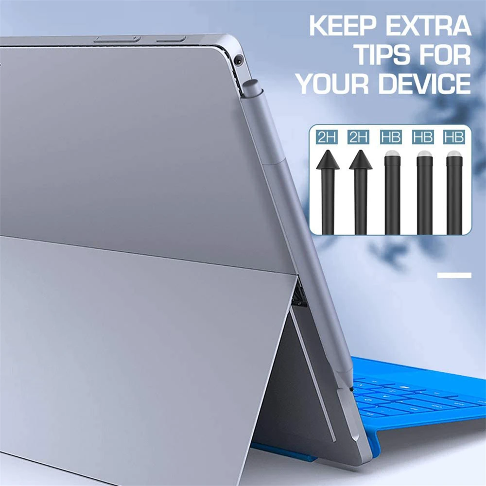

5pcs Stylus Pen Tip HB 2H Replacement Kit for Microsoft Surface Pro 7/6/5/4/Book/Studio/Go Replacement Nib Tip