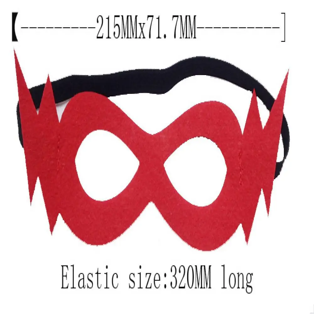Kids Cosplay Mask Felt Eye Mask Adjustable Party Eyewear Half Mask with Elastic Rope For Birthday anime cosplay props,superhero mask