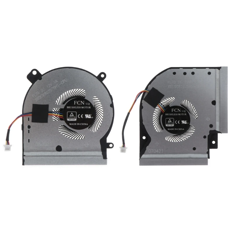 

CPU GPU Fan Laptop Cooling Fan DC12V 1A 4-pin 4-wires for ASUS ROG Strix GL504 GL504G Laptop Part Brushless Motor