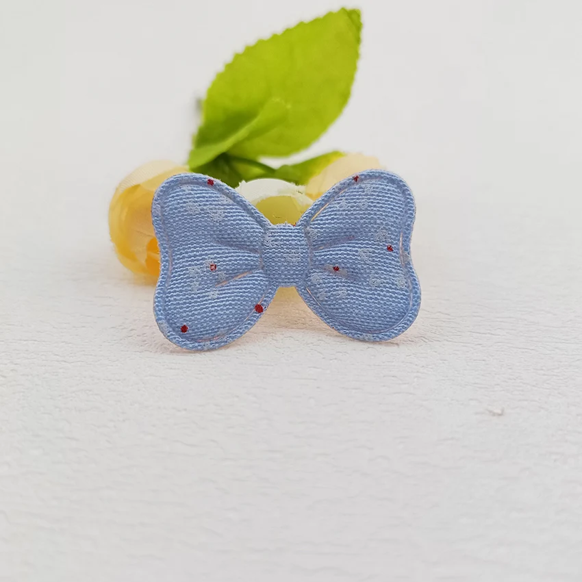 Kinder-Bowknot gepolsterte Applikation, Stirnband, Haars pange Zubehör, Schuhe, Hüte, Dekoration Patches, 4x2,5 cm, 60 Stück – Detail 9