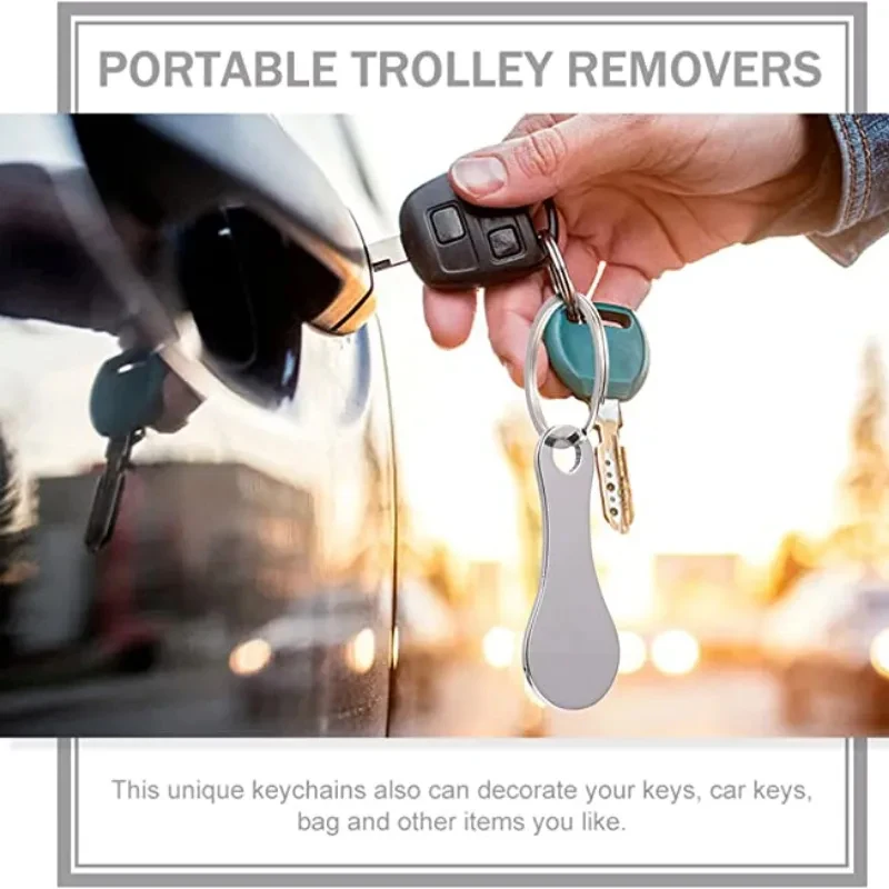 2pcs Cart Shopping Token Keychain