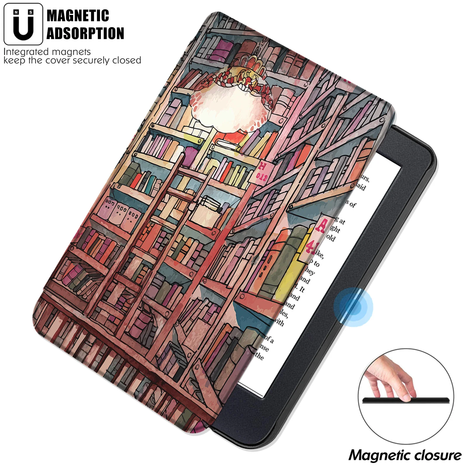 Funda con soporte para Kobo Clara 2E (versión 2022, modelo N506), cubierta  de libro de cuero PU Premium con correa de mano doble/apagado y encendido  automático - AliExpress