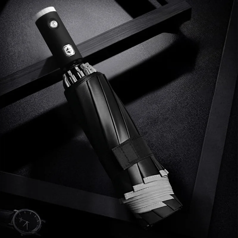 Windproof Umbrella Xiaomi 107CM Reinforced Automatic Folding Large Buckle Handle Wind Water Sun Resistant