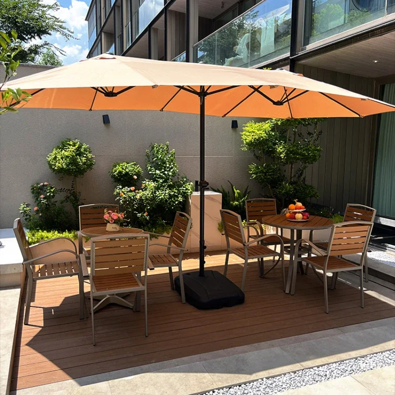Outdoor Garden Umbrella Beach Accessories Large Umbrellas Square Parasol De Plage Fixing Sunshade Patio Furniture Skewer Camping
