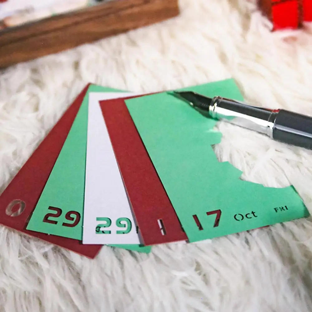 Calendrier 3D 2026 Bonhomme De Neige - Papier à Découper Quotidien, Décoration De Bureau, Cadeau De Noël