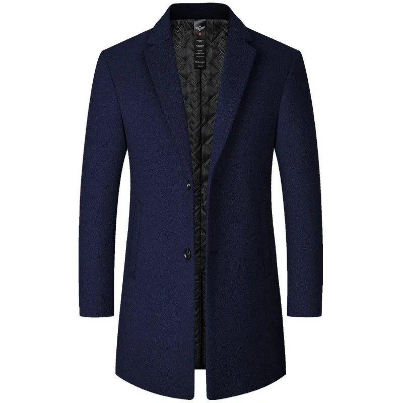 Description Picture 6 of itemMens Fashion Winter Parkas Male Long Trench Coat Cashmere Blazer Suit Coats Jackets for Men Wool Jacket Suits Overcoat Clothing