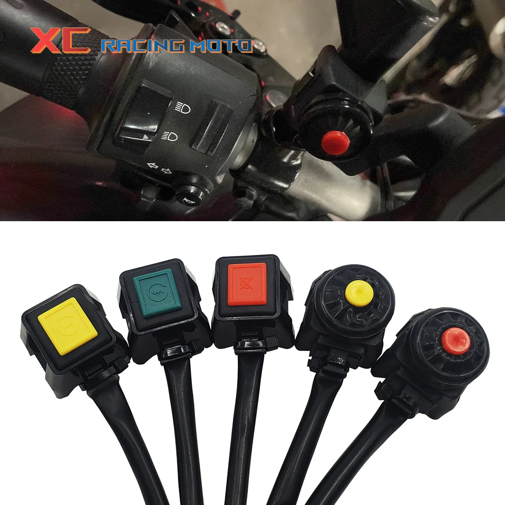

New Motorcycle 22mm Handlebar Switch Motorbike Power Ignition Start Switch Button For Yamaha Honda Ktm Suzuki Kayo Universal ATV