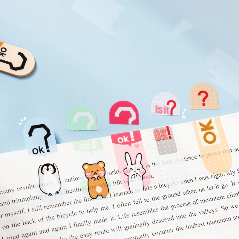 

Waterproof Note Stickers Creative Index Post Convenient and Tearable Creative Tag Stickers Label Changing Sticker