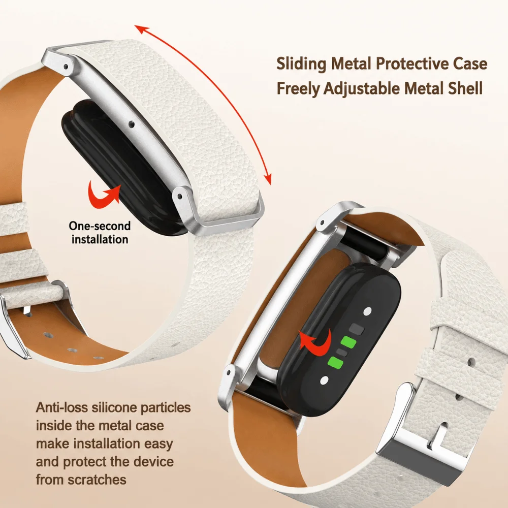 PU Leather Sport Bands - Adjustable, Durable, and Comfortable Fitness Tracker Strap Replacement