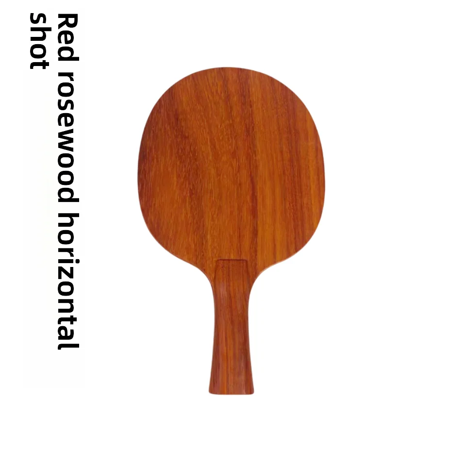 Profional ade Offensive pe  Pong Paddle with Red Flower Pear Wood Base Pure  Wood One Layer for Straight And ...