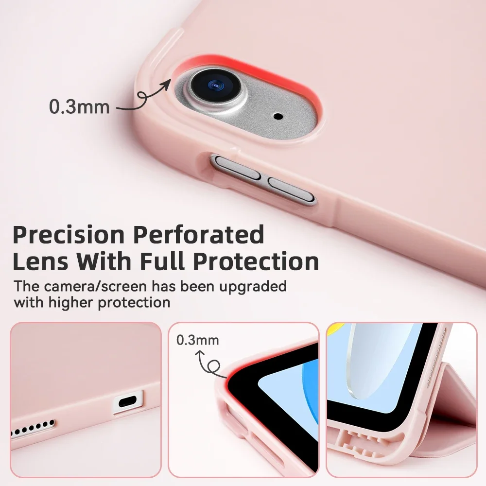 Premium Smart Cover Case with Pencil Holder and Auto Wake/Sleep