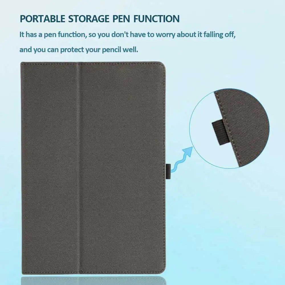 Premium 13.4-inch Tablet Case - PU Leather, Shockproof, with Kickstand