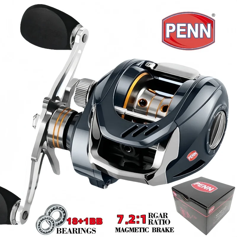 Bait cast Bearing Reel18+1bb Gear 7:2:1, Braking Force