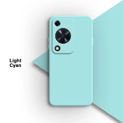 Ultra-Soft Liquid Silicone Protective Phone Case - Enhanced Grip & Durable Back Shell for Huawei Nova Y60 (Light Cyan)