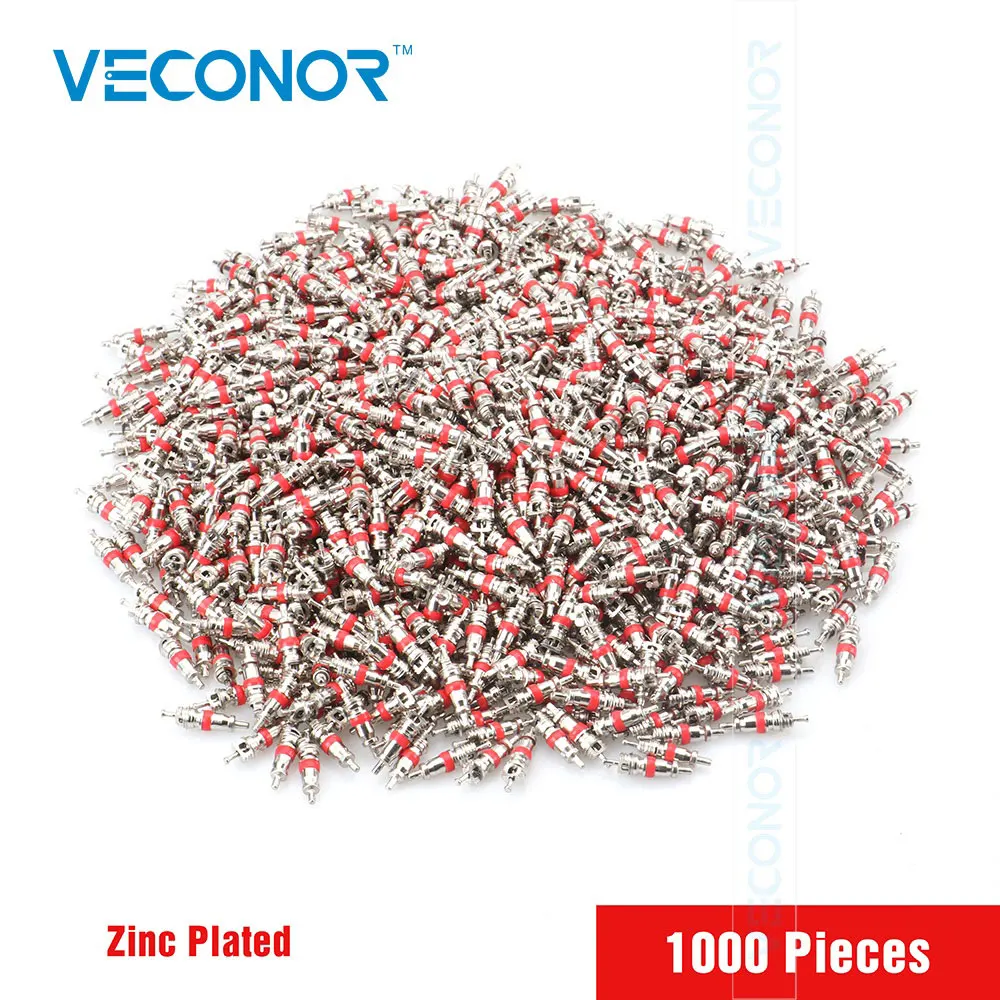 Veocnor 1000ชิ้น/ถุงยางวาล์วต้นกำเนิดหลักสำหรับรถยนต์รถบรรทุกและรถจักรยานยนต์ทองแดงวัสดุชุบสังกะสี 1