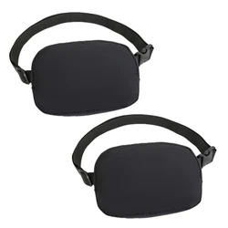 Waterproof Sport Waist Belt - Women's Portable Fitness Fanny Pack (2pcs Black)