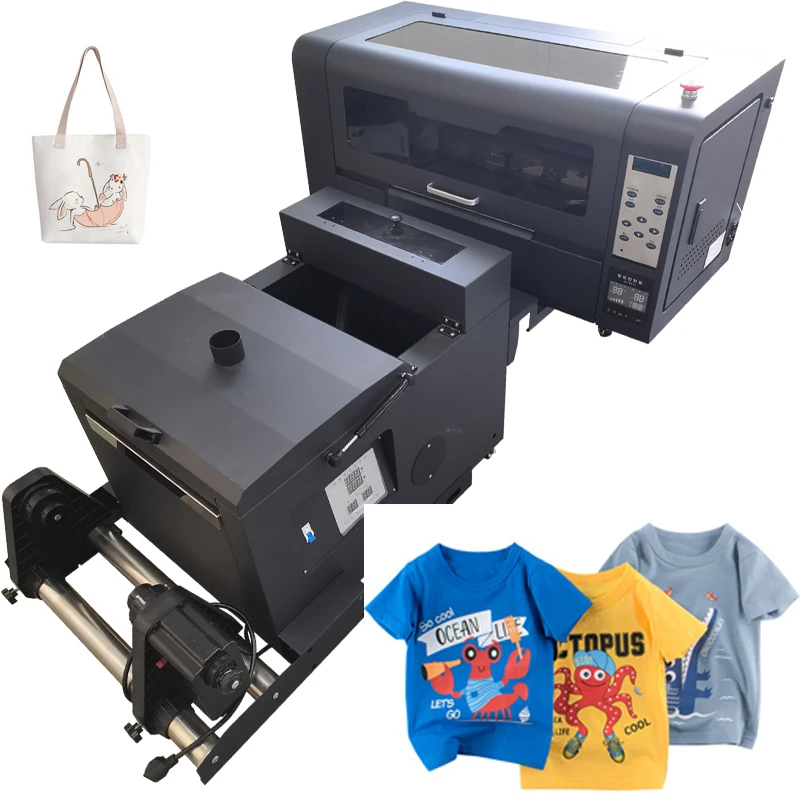 

A3 30Cm Dtf Printing Machine Xp600 Printhead Film Transfer Pet Powder Shaker Hoodie Tshirt Dtf Printer With Oven