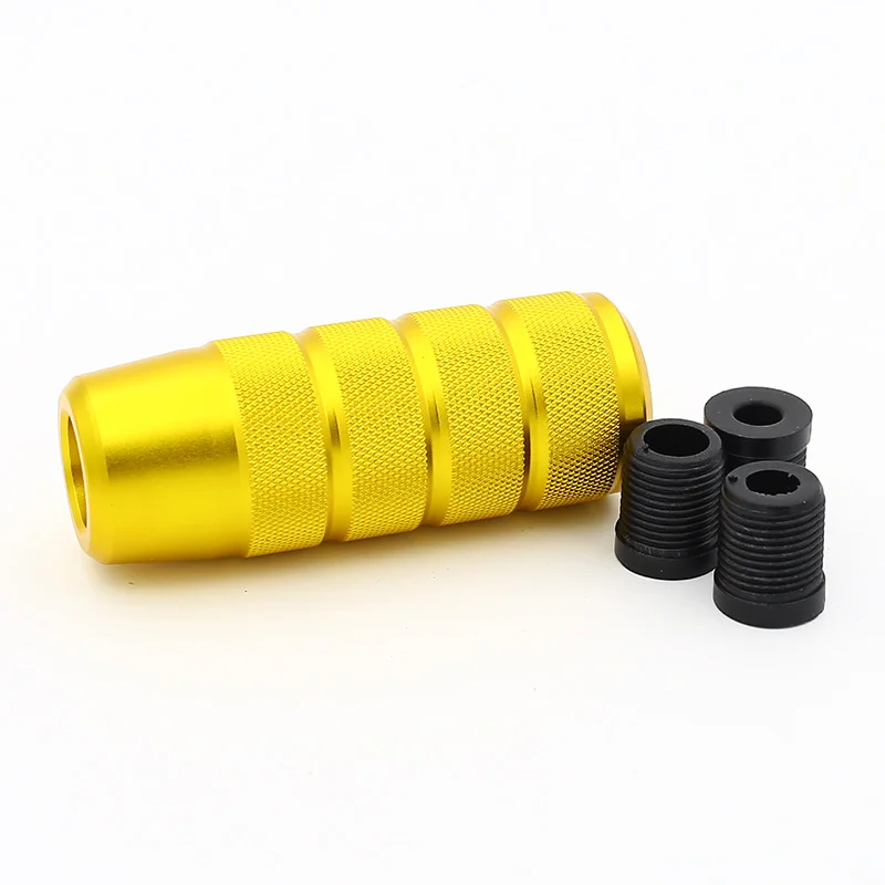Aluminum Universal 95MM Non-Slip Gear Shift Knob Manual Transmission knurled Shifter Lever gear shifter