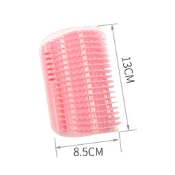 Ultimate Cat Scratcher & Massager: Pet Grooming Brush for Hair Removal and Care (Pink)