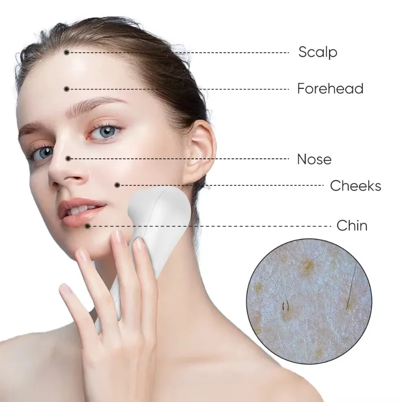 Portable Mini Skin Analyzer Hair Scalp Analysis Machine Digital 3D Home Use Facial Skin Analyzer Machine