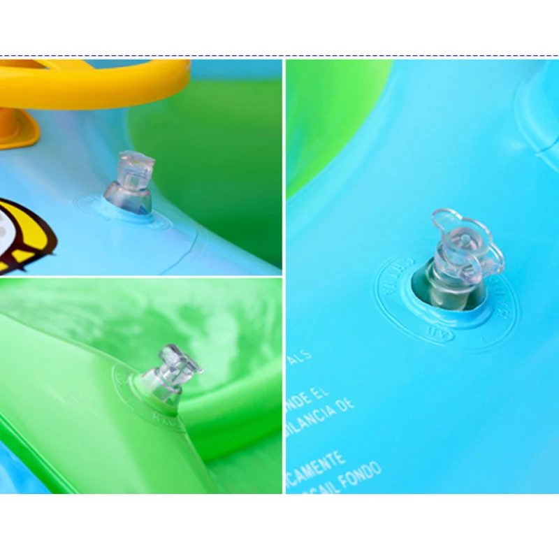 Baby Swim Ring Sunshade Steering Wheel Floating Summer Kids Infant Seat Safety Swimming Trainer Pool Inflatable Swim Float Rings 5