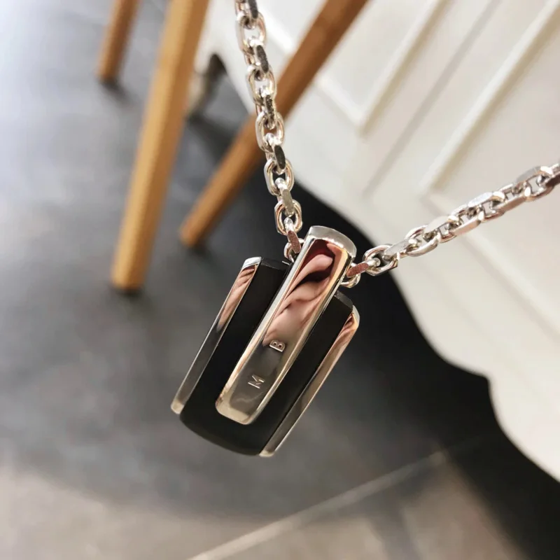 LJ2 MB Necklace Classic Military Brand Design Stainless Steel Masculine and atmospheric luxury jewelry with box set