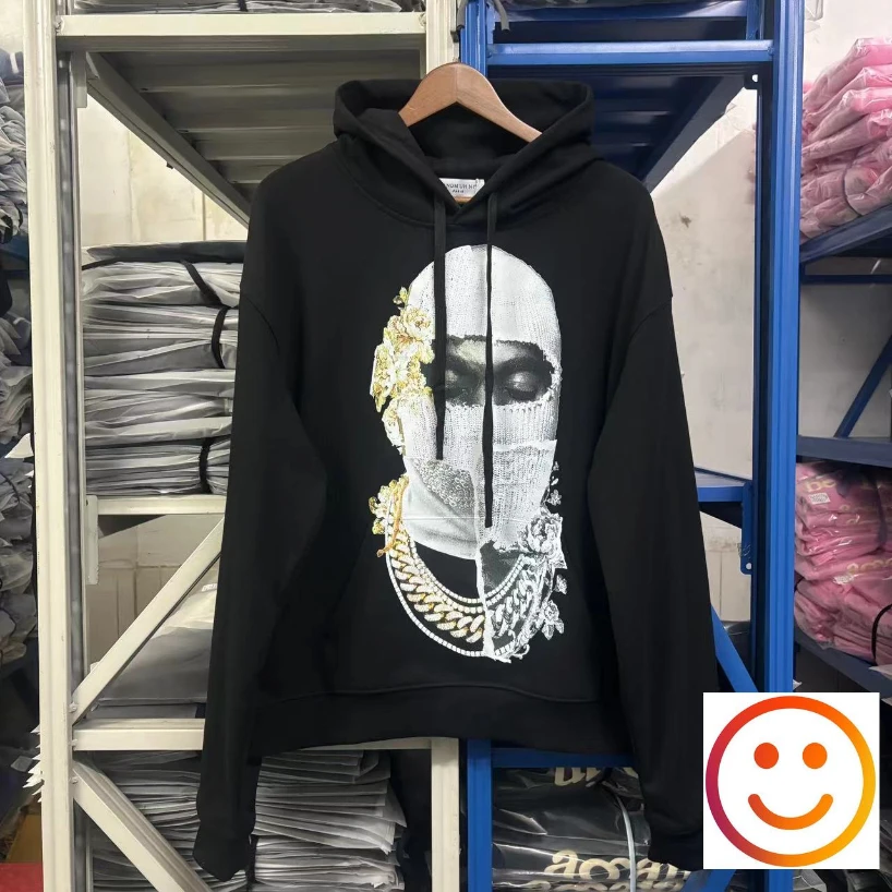 Tattered Hat Pearl Mask Male Print IH NOM UH NIT Hoodies Drawstring Men Women High Quality Oversize Sweatshirts Men's Clothing