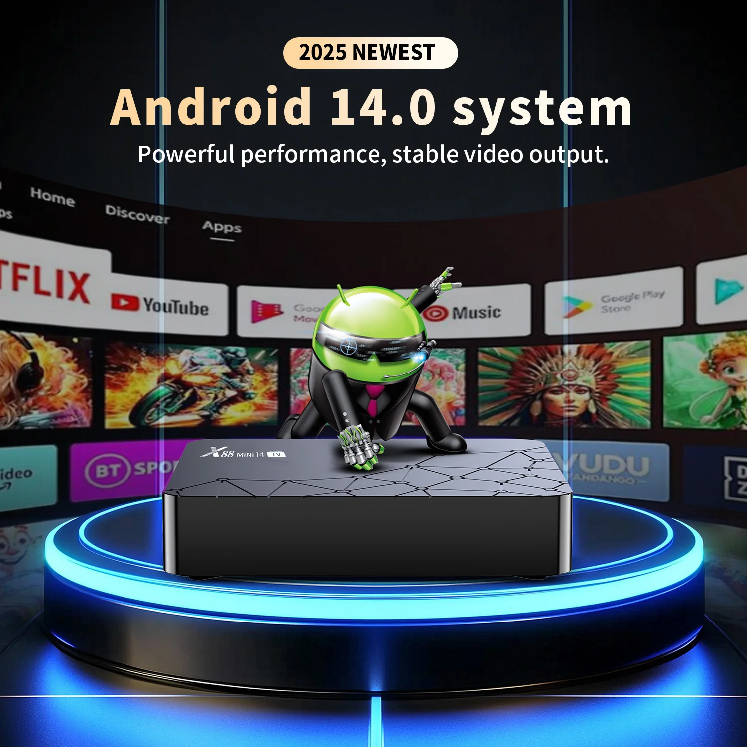 X88 MINI 14 TV Box Android 14 Rockchip RK3518 Quad Core Support 4K HDR with Wifi