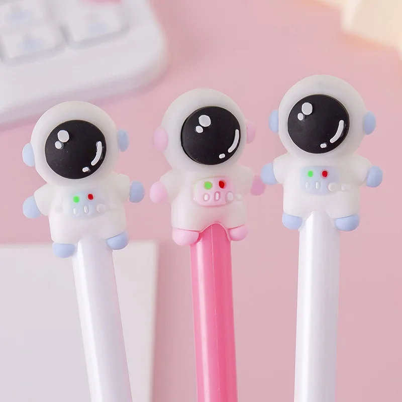 100 Pcs Wholesale Black White Cosmic Press Pen High Value INS Space  Astronaut Gel Pen Students Cute Stationery - AliExpress