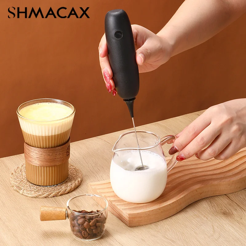 Milk Frother Handheld Cappuccino Maker Coffee Foamer Egg Beater Chocolate Stirrer Mini Portable Food Blender Kitchen Whisk Tool