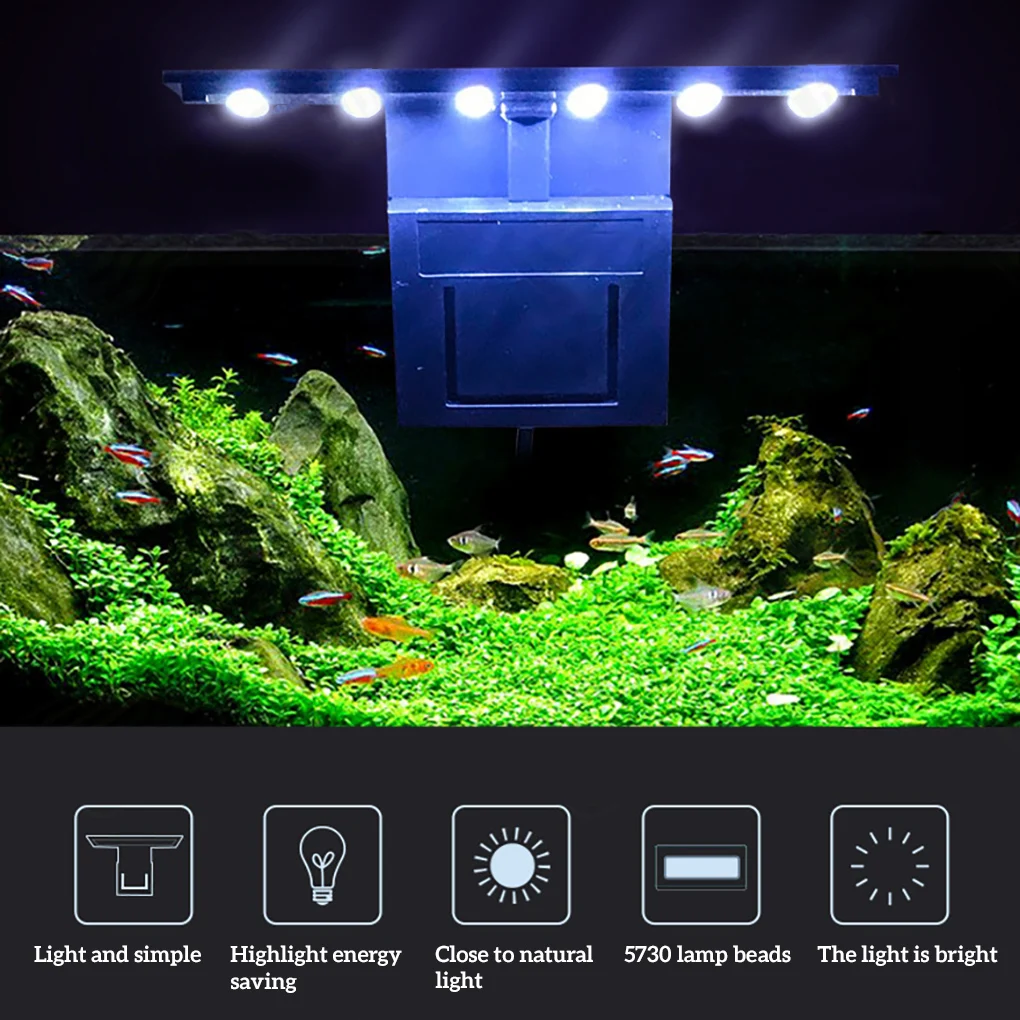 Aquarium Led Light Water Tank Lighting Stand Aquatic Plant Grow