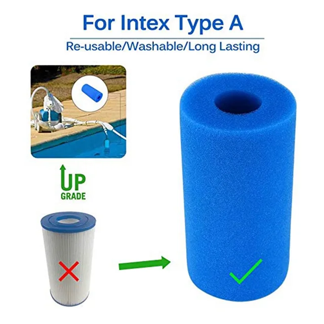 8Db Habszűrő Szivacs Az A Típusú Újrahasznosítható Mosható Úszómedence Akvárium Szűrő Kiegészítők - Image 3