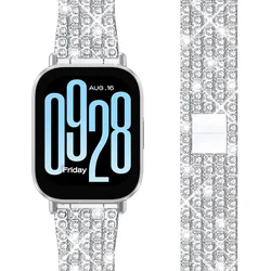Elegant Diamond Stainless Steel Watchband - Premium Metal Strap for 22mm watch band (Silver 01)