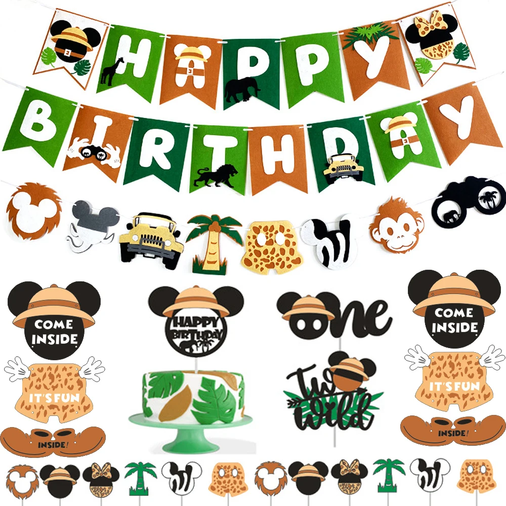 

Mickey Mouse Theme Boys Favors banner Cups Plates Happy Birthday Party Napkins Decoration Events Supplies