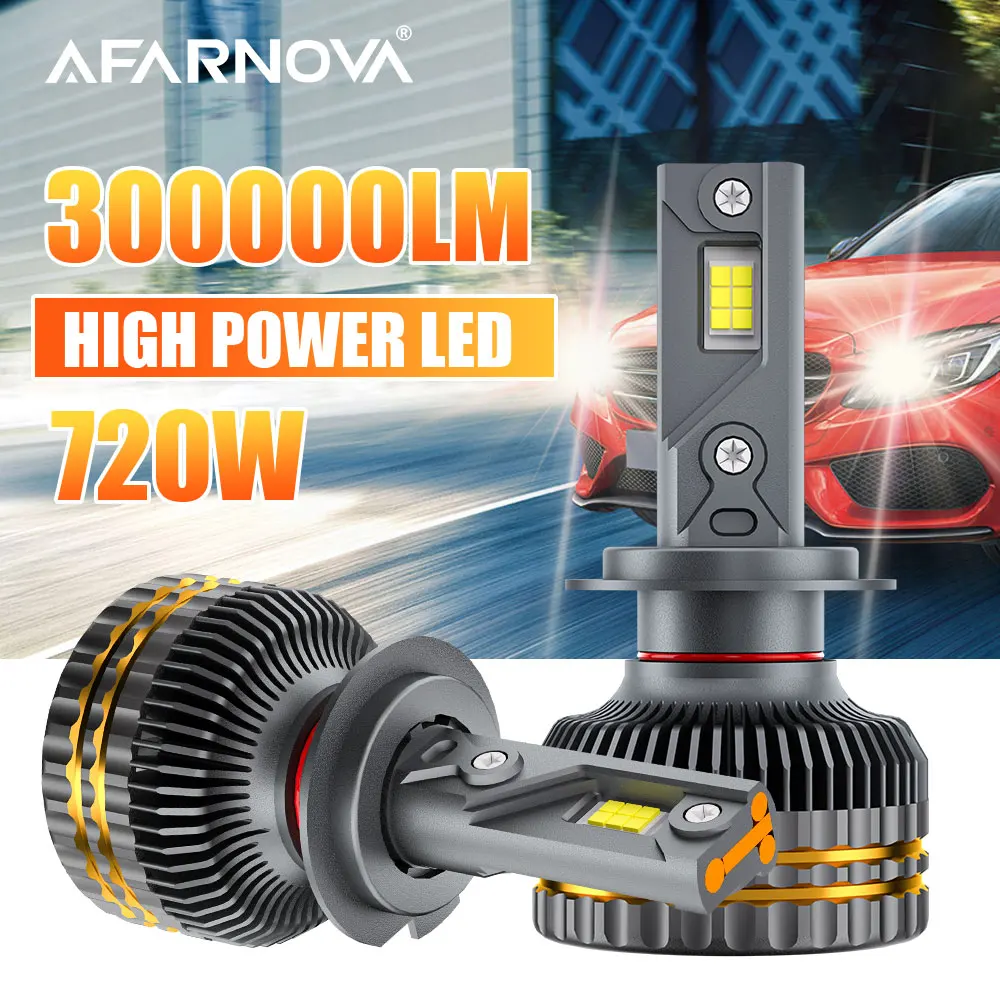 

2x Super Power 720W H4 H7 9004 9012 H8 Car LED Headlight Bulbs H11 9005 9006 9007 H3 H1 H13 Lamp 300000LM Dual Beam Auto Lights