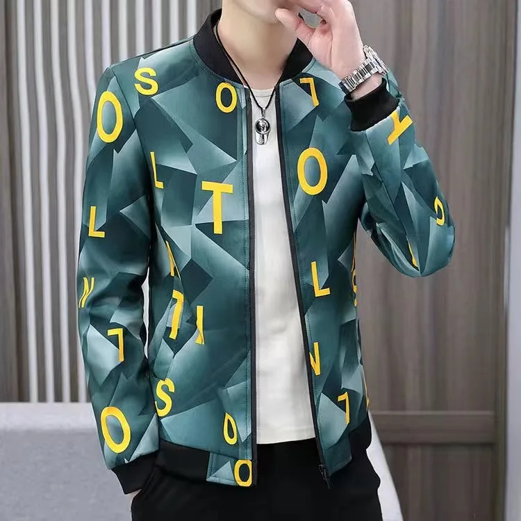 

2023 Spring Autumn Casual Solid Fashion Slim Bomber Jacket Men Overcoat New Arrival Baseball Jackets Men's Jacket M-4XL Top