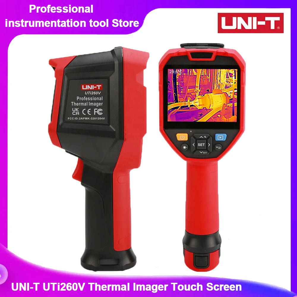 

UNI-T UTi260V сенсорный экран лазерный дальномер инфракрасный тепловизор, инфракрасное разрешение: 256 × 192, x 48 0 дисплей
