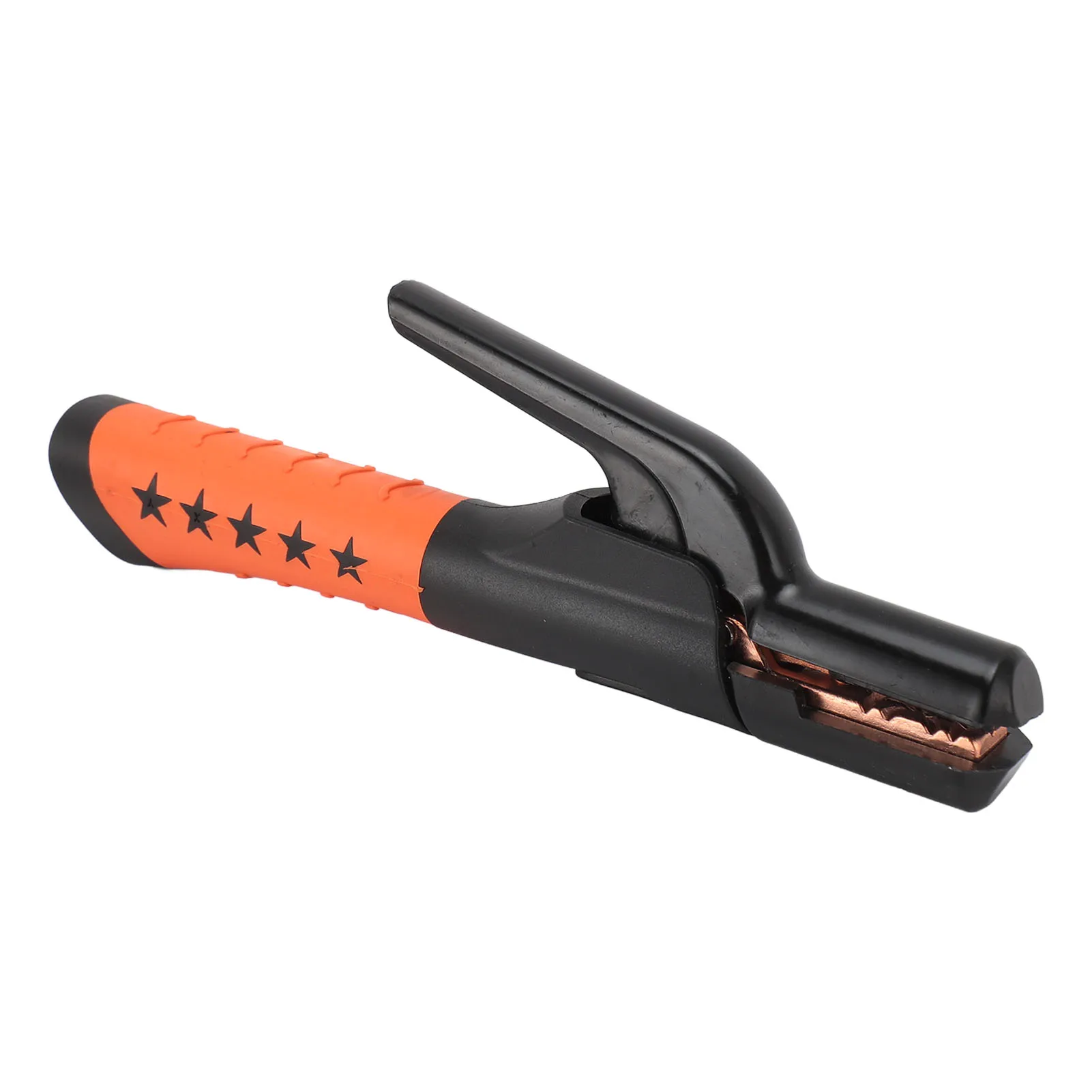 800A Welding Electrode Holder Groove Jaw Heavy Duty Stick Welding Rod Clamp 10 to 20in Cable Copper Electrode Clamp