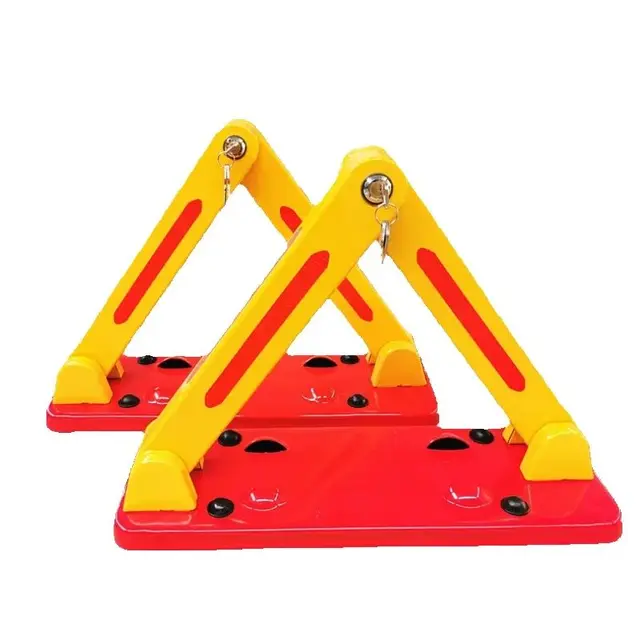 Car Parking Space Lock with Thickened Anti-collision Triangular Parking Space Occupancy Lock，A parking space lock 2