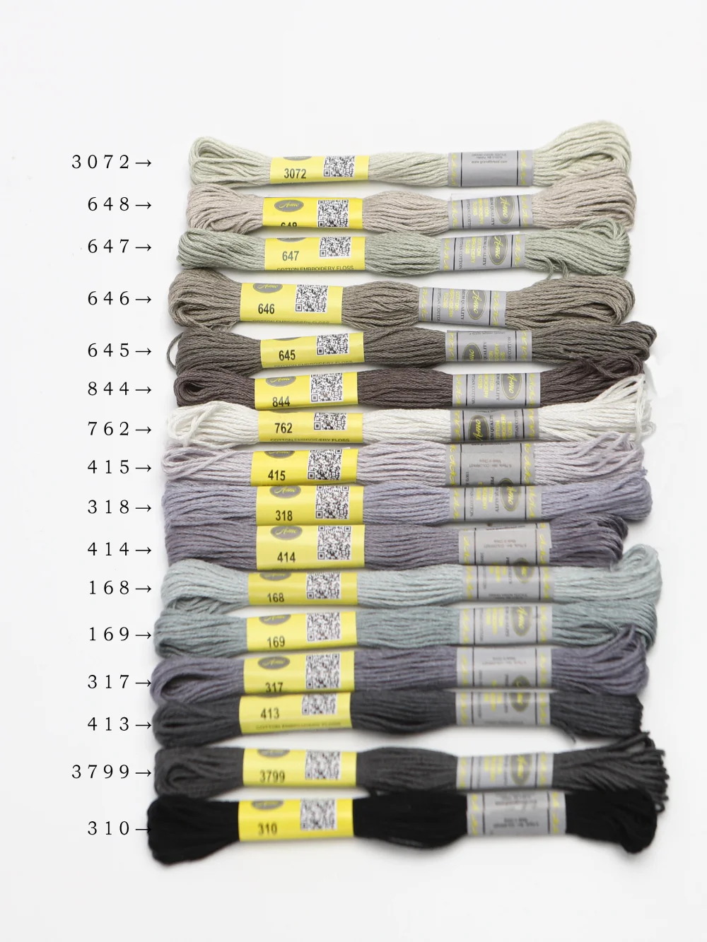 aficionado escritorio vestido 19Th DMC Chart Column 12 Skeins Of 8.7 Yards Double Mercerized Cotton Floss  Cross Stitch Embroidery Thread 16 Colors Available