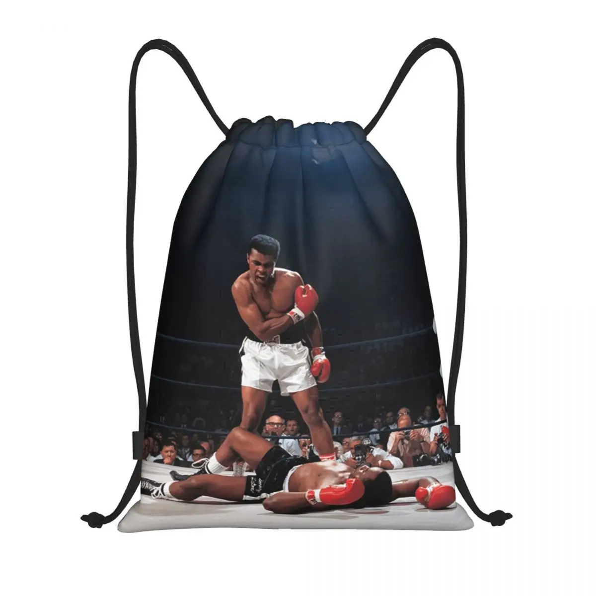 

Muhammed And Ali Knock Out Backpack Humor Graphic Field pack Drawstring Bags Gym Bag Vintage Secure