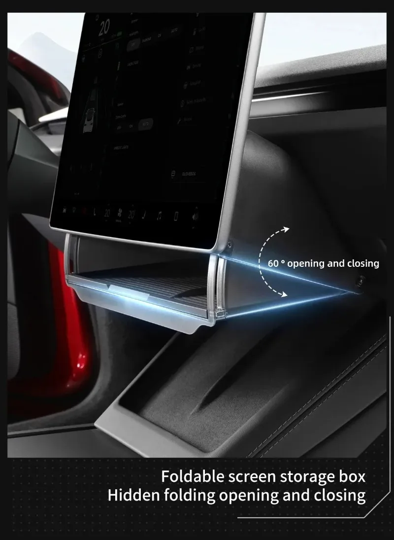 For Tesla Model Y/3 Highland Model Y Juniper Hidden Storage Box Organizer Tray U